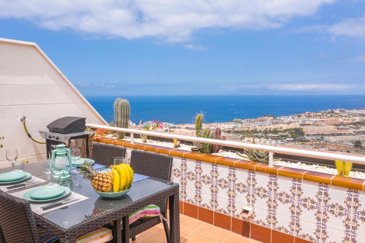 Ferienwohnung Luxury Penthouse 105M2,Bali Bed,Heated Pool,Sunset Costa Adeje  Exterior foto